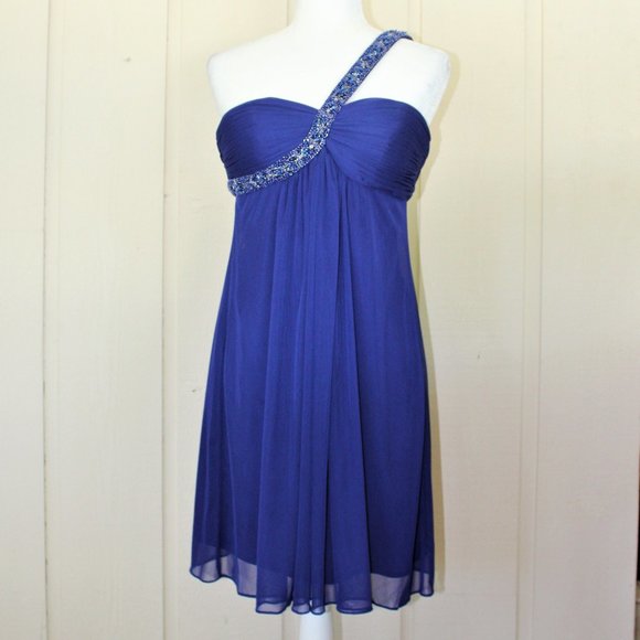 Cachè One-Shoulder Royal Blue Dress - Picture 3 of 3